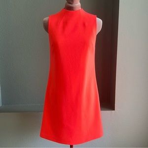 Alice and Olivia Bright Neon Coral Shift Dress!!